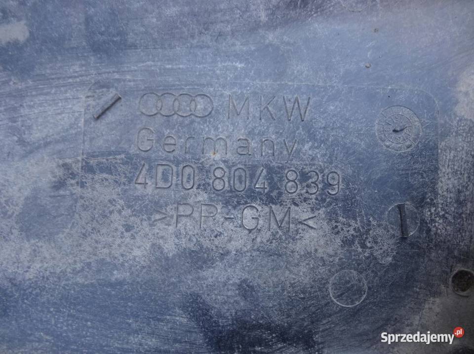AUDI A8 D2 9402 OSLONA PODLOGA PODWOZIA Przemęt