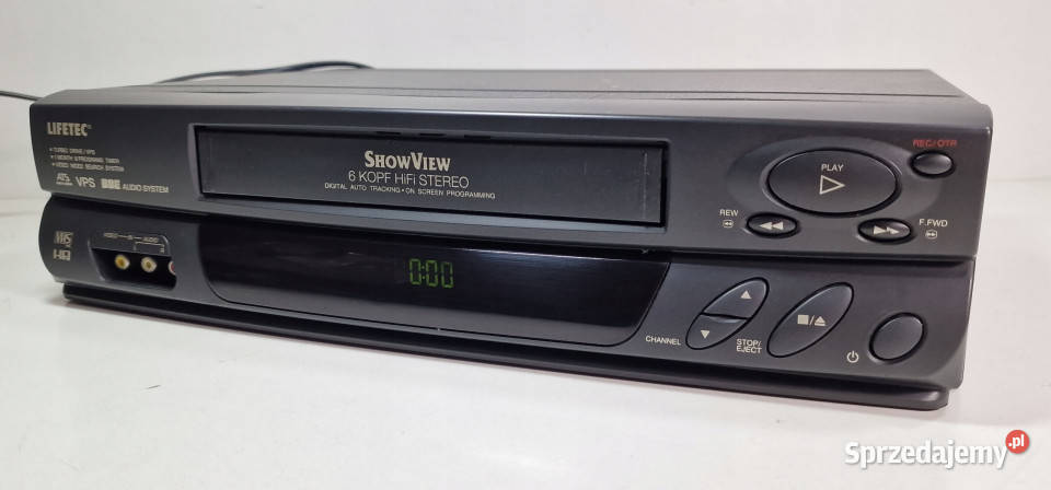 Video magnetowid Lifetec LT9020 LT 9020 6 head Międzychód sprzedam