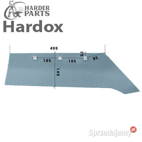 Lemiesz 300hektarów HARDOX 3333804P NS1R do Suwałki