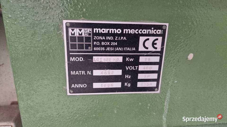 Boczkarka profilowa Maszyna Kamieniarska Marmo Wieliczka