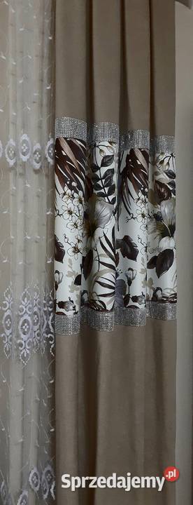 Zasłony velvet ciemny beż Mława