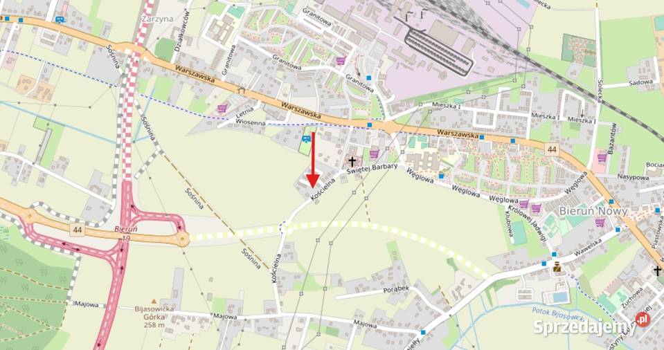 Działka budowlana w Bieruniu Kościelna 1079m2 Sprzedaż