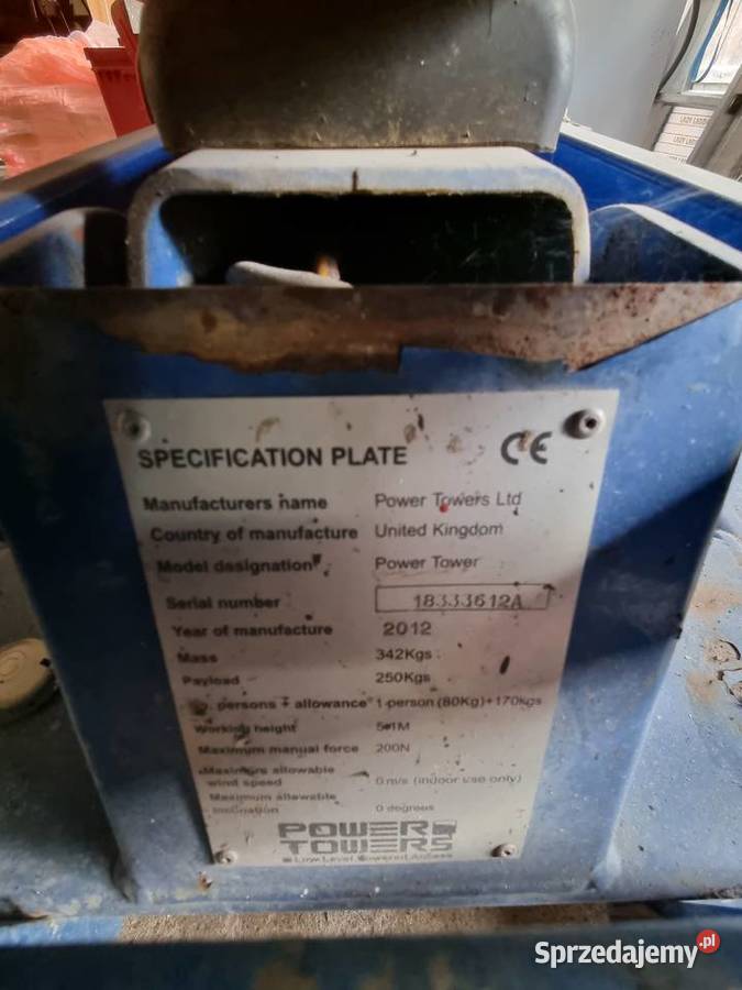 Podnośnik nożycowy Platforma robocza JLG Power Dźwigi, podnośniki