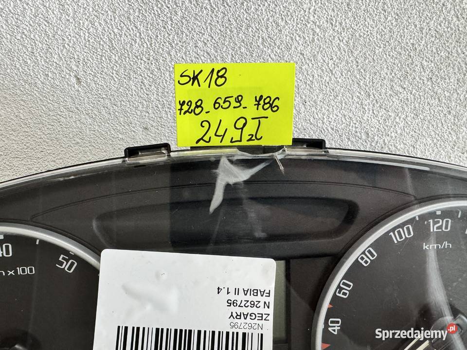 LICZNIK ZEGAR SKODA FABIA II 14 5J0920810B Warszawa