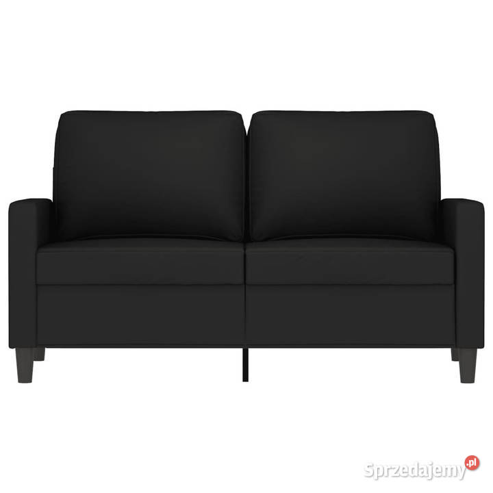 Sofa 2osobowa czarna 120 tapicerowana aksamitem Warszawa