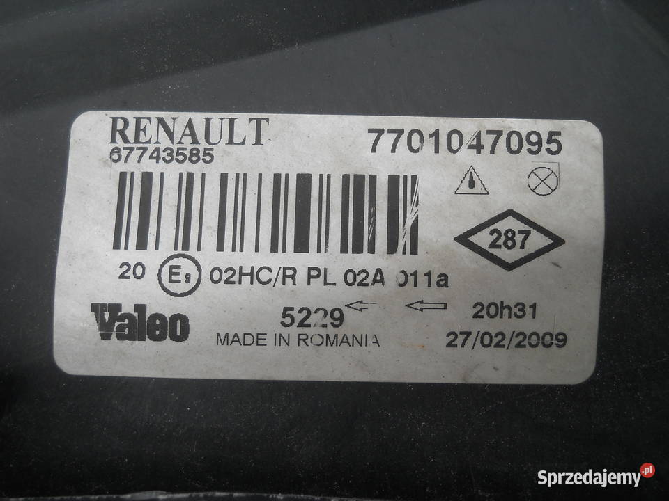 RENAULT MEGANE I LIFT LAMPA PRAWA dolnośląskie Siechnice