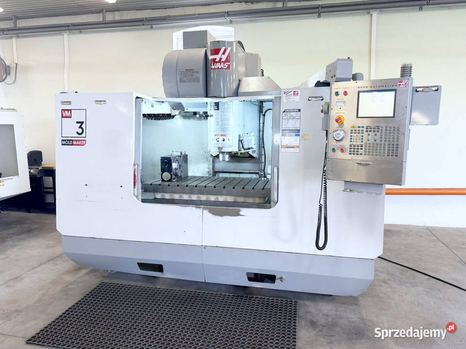Frezarka CNC HAAS VM3HE 4 oś sondy RENISHAW