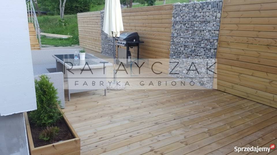 Gabiony Gabion 240x200m Ogrodzenie Gabionowe Toruń sprzedam