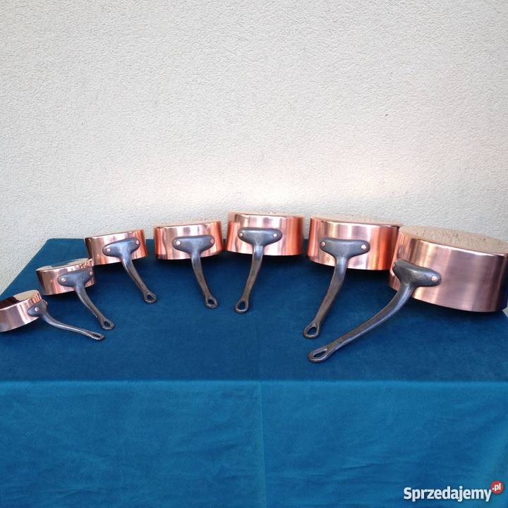 Rondle garnki miedziane komplet 7 mazowieckie Warszawa