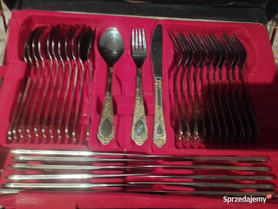 Sztućce komplet 12 osóbgold princess Akcesoria kuchenne Gdańsk