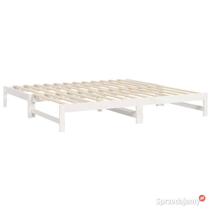 Łóżko rozsuwane białe 2x80x200 lite drewno mazowieckie Warszawa sprzedam
