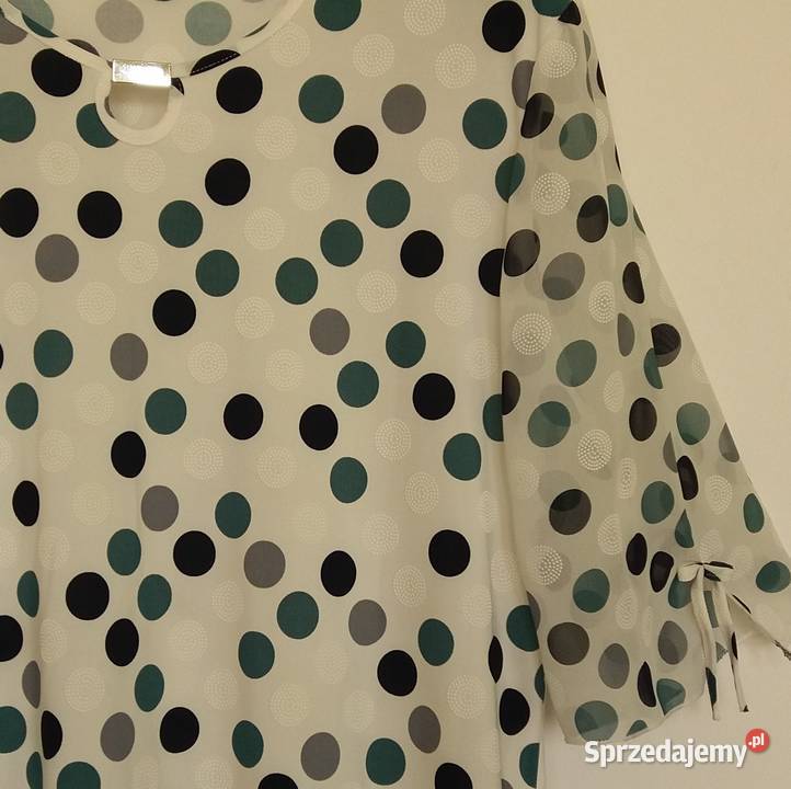 XL Nienoszona bluzka w grochy Butik produkt Gliwice sprzedam
