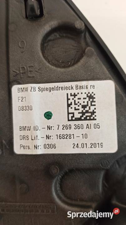 OSŁONA LUSTERKA PRAWA BMW F21 F22 7269360 dolnośląskie