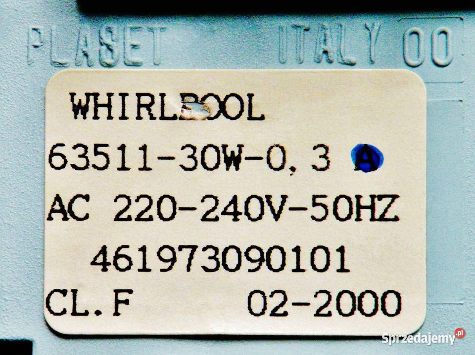 Pompa Plaset 6351130W03A pralki Whirlpool AWT