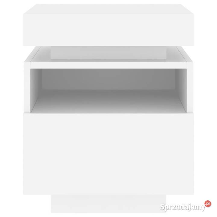 Szafki nocne z oświetleniem LED 2 białe Meble Warszawa