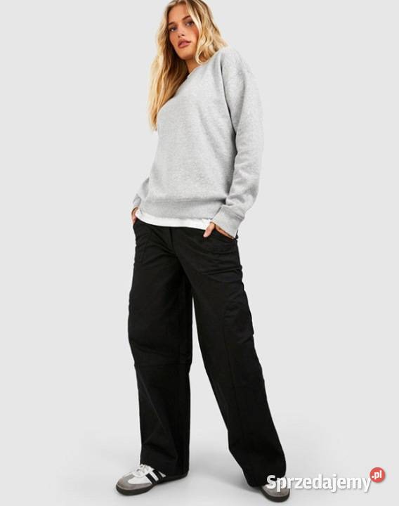 Boohoo czarne spodnie casual M Długie Warszawa
