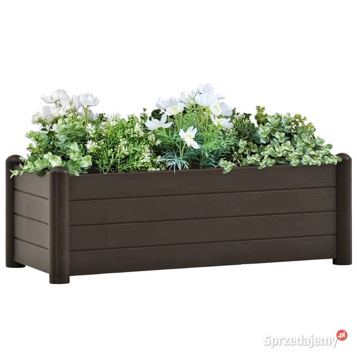 Podwyższona donica PP mokka 100x43x35 WM313976