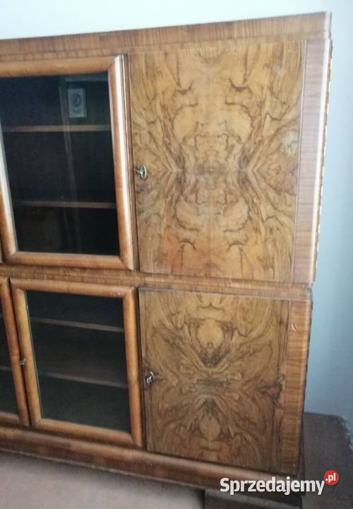 biblioteka Art deco orzech lata 30te XXw Niemcy Radomsko sprzedam