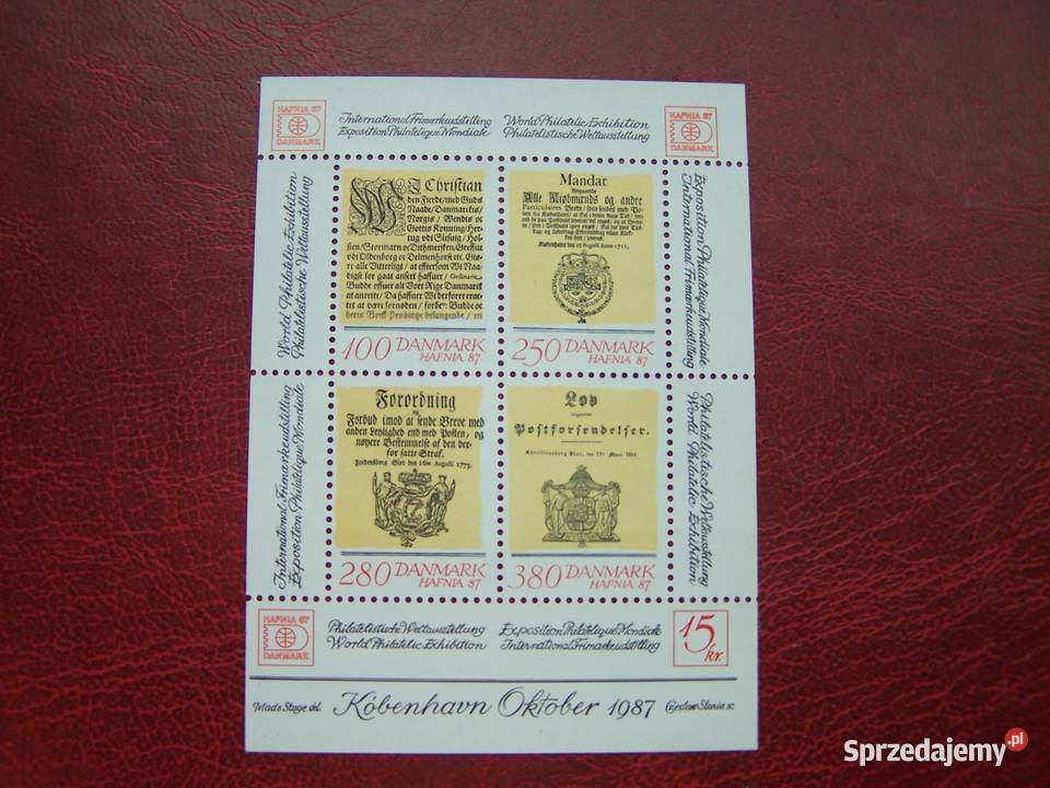 Dania 1976 MNH Wystawa HAFNIA 87 Cz Slania