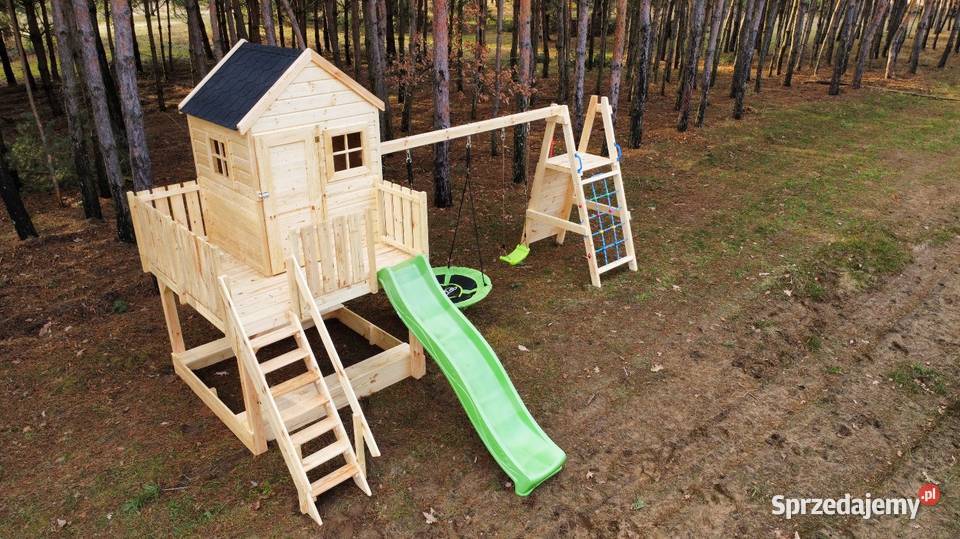 Solidny domek dzieci Plac zabaw Domek dziecięcy opolskie Kędzierzyn-Koźle