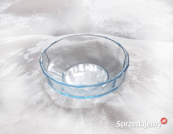 prl niebieska miseczka ze szkła prl szklana Olsztyn sprzedam