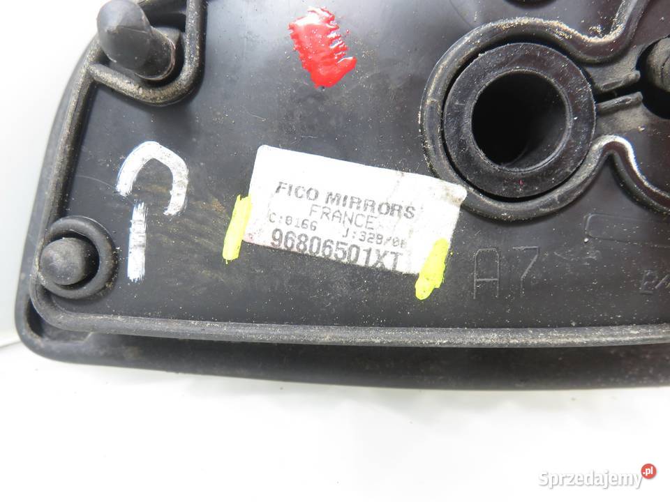 LUSTERKO PRAWE PEUGEOT 207 WA WC 96806501XT sprzedam