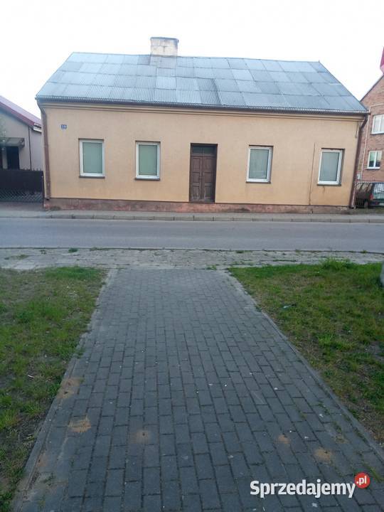 Stary dom z cegły i działka 14 arów podlaskie Jedwabne