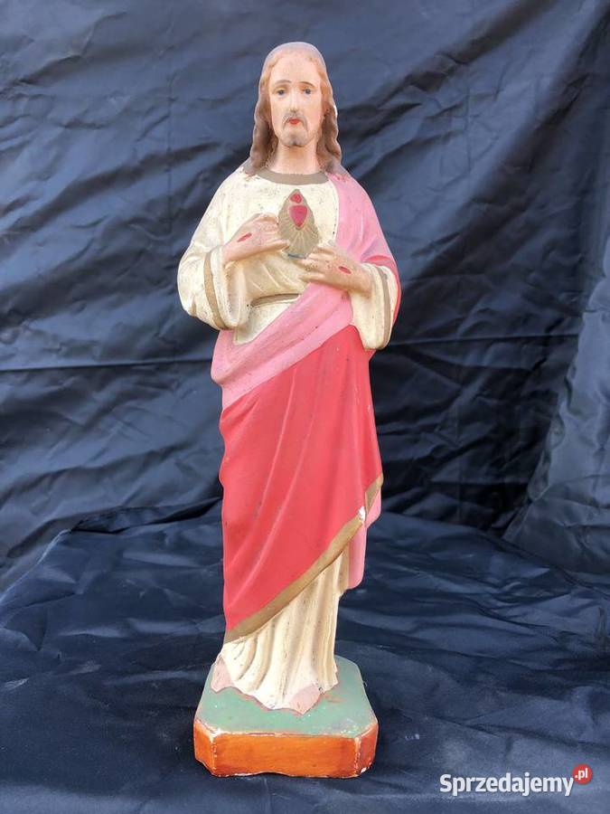 Stara figurka gipsowa Jezus łódzkie Łowicz