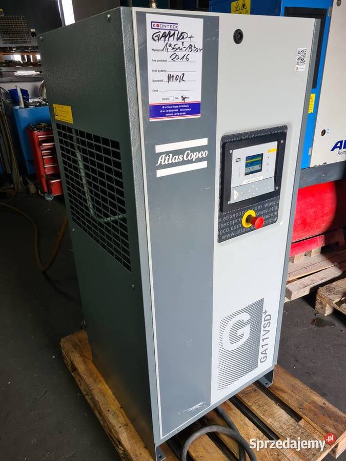 Kompresor śrubowy Atlas Copco GA 11 VSD Zduny sprzedam