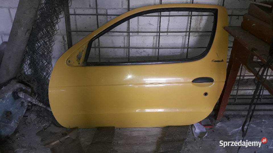 Drzwi lewe Renault megane coupe 1 żółte Rok produkcji 1998 Libiszów
