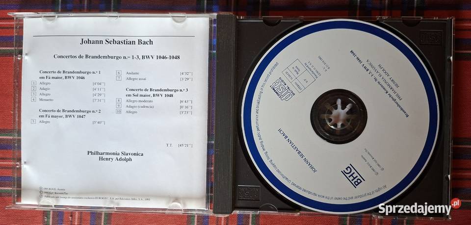 JS Bach Concertos de Brandemburgo 2CD Kraków