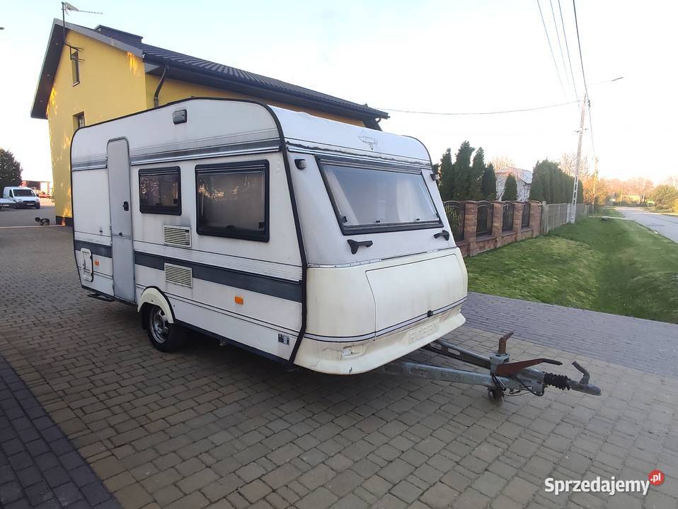 Przyczepa HOBBY 420 ŁazienkaWCDMC 1000 Rok produkcji 1993 Wodzisław