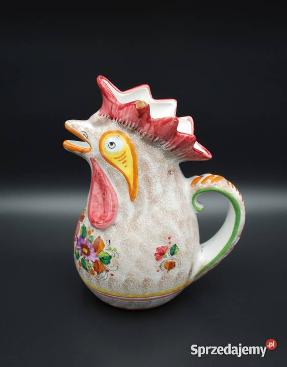 Ceramiczna konewka dzbanek M Deruta Włochy wielkopolskie sprzedam