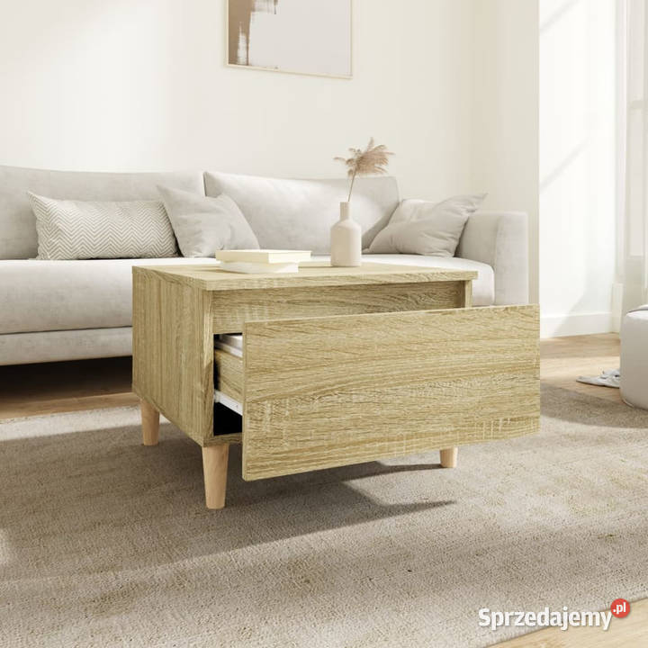 Stolik boczny dąb sonoma 50x46x35 materiał Warszawa