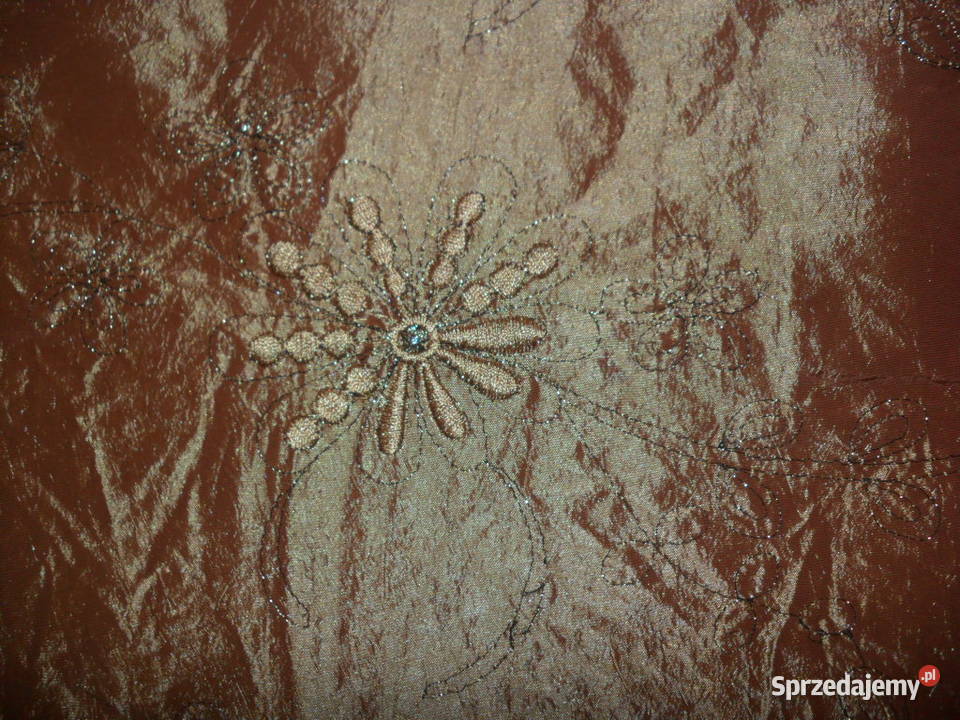 tkanina dekoracyjnatafta z brokatem Wrocław