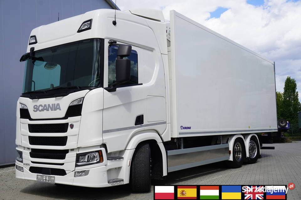 Scania R500 6x2 Chłodnia KRONE 19 EPAL automatyczna małopolskie Kraków