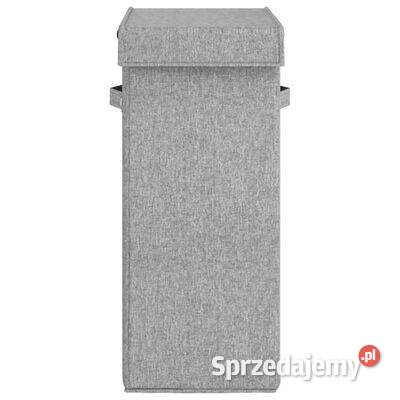 vidaXL Składany kosz na pranie szary 26x345x595 Dom i Ogród Warszawa
