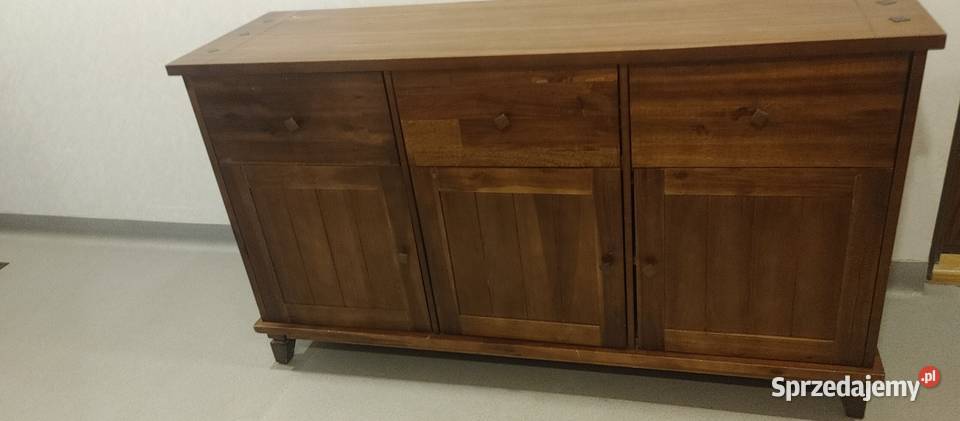 IKEA HEMNES drewno zestaw komoda regał witryna Meble do salonu Warszawa