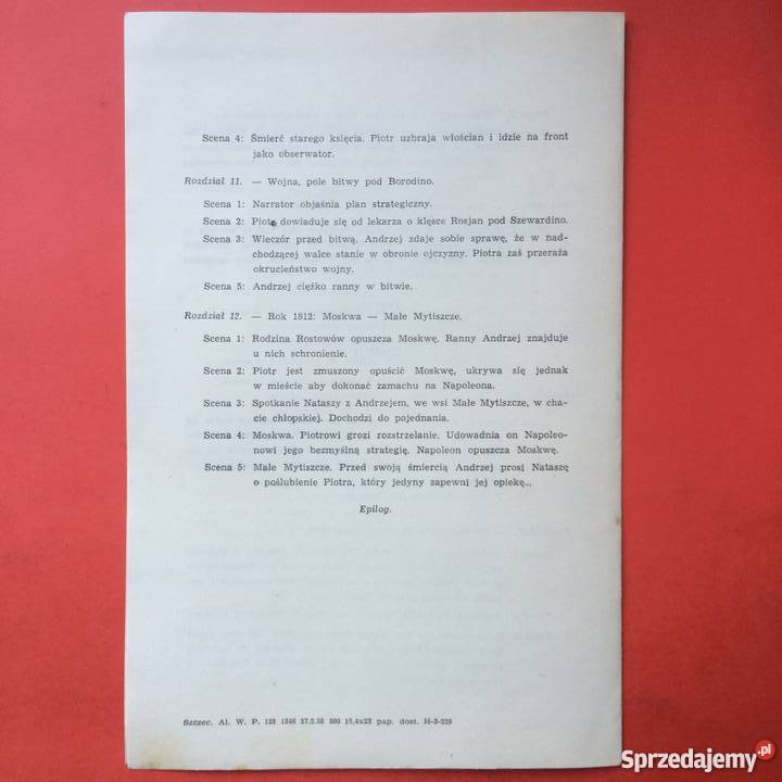 756 Program Wojna i Pokój Szczecin sprzedam