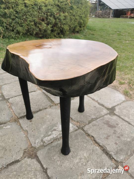 Stolik kawowy plaster olcha żywica epoksydowa Werbkowice sprzedam