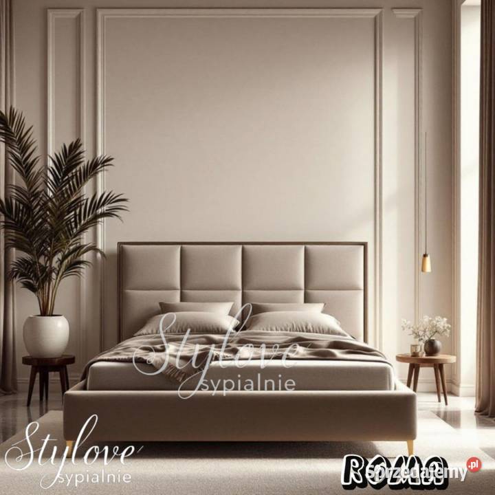 Łóżko tapicerowane Roma z pojemnikiem na pościel Ostrów Wielkopolski sprzedam