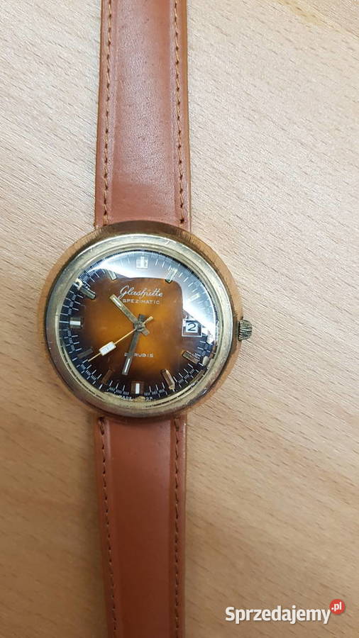 Vintage zegarek GUB Glashutte Spezimatic śląskie Chorzów