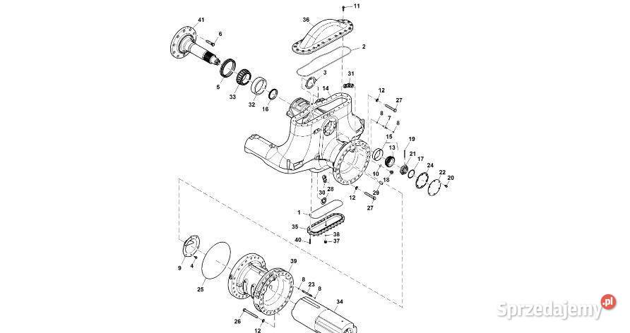 John Deere 9470RX Zbiornik RE580814 Oś przednia