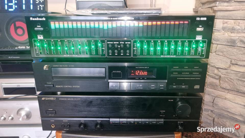 Wzmacniacz SANSUI AUX117 2x40W CD Sansui CDX105 Warta