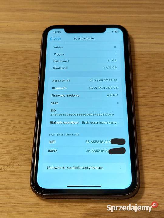 iPhone 11 64GB 88 fioletowy Idealny Stan Warszawa
