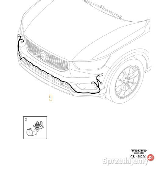 VOLVO XC40 wiazka instalacja zderzaka kamery Bielany Wrocławskie
