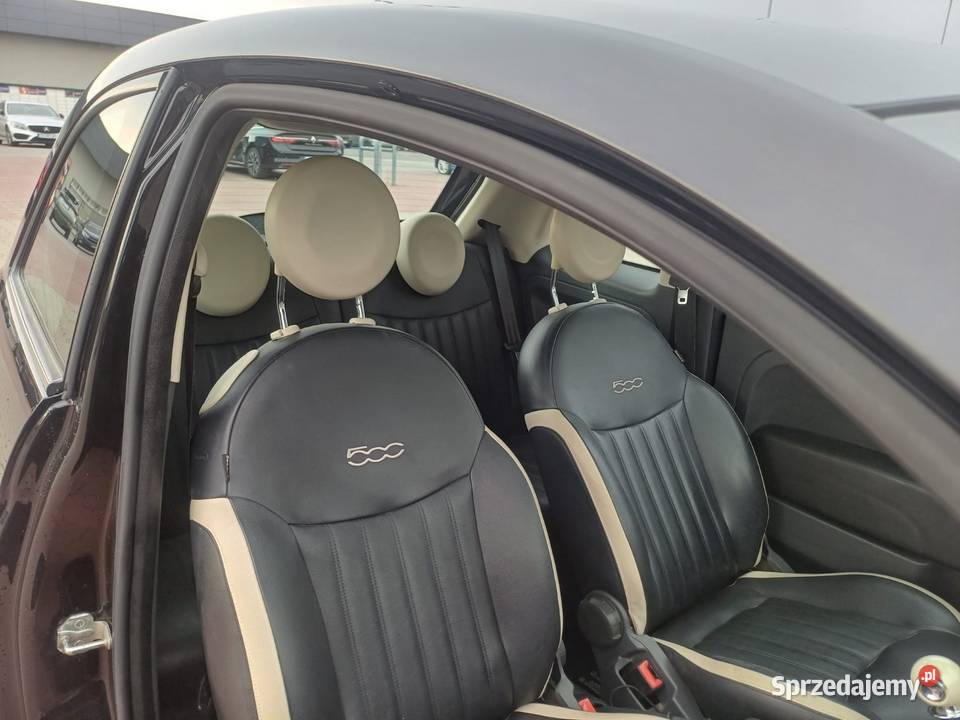 Fiat 500 2014r skórzana tapicerka Tarnowskie Góry