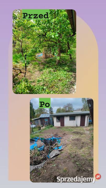 Usługa do działek ogrodów i prac przydomowych Karczowanie i usuwanie drzew Hrubieszów