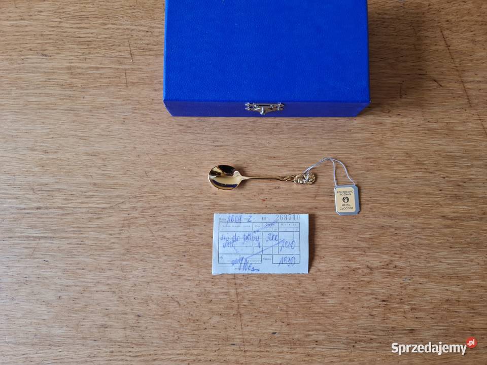 Łyżeczki do herbaty metal złocony mazowieckie Warszawa