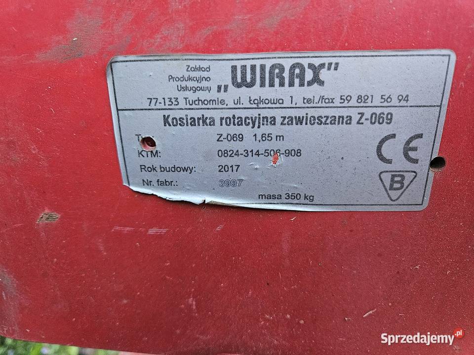 Kosiarka rotacyjna Z069 165 Rotacyjne Bieliny